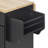 59" Wide Rolling Kitchen Island with Solid Wood Drop Leaf, Built-in Outlets & Pull-Out Trash Can Cabinet-424344587