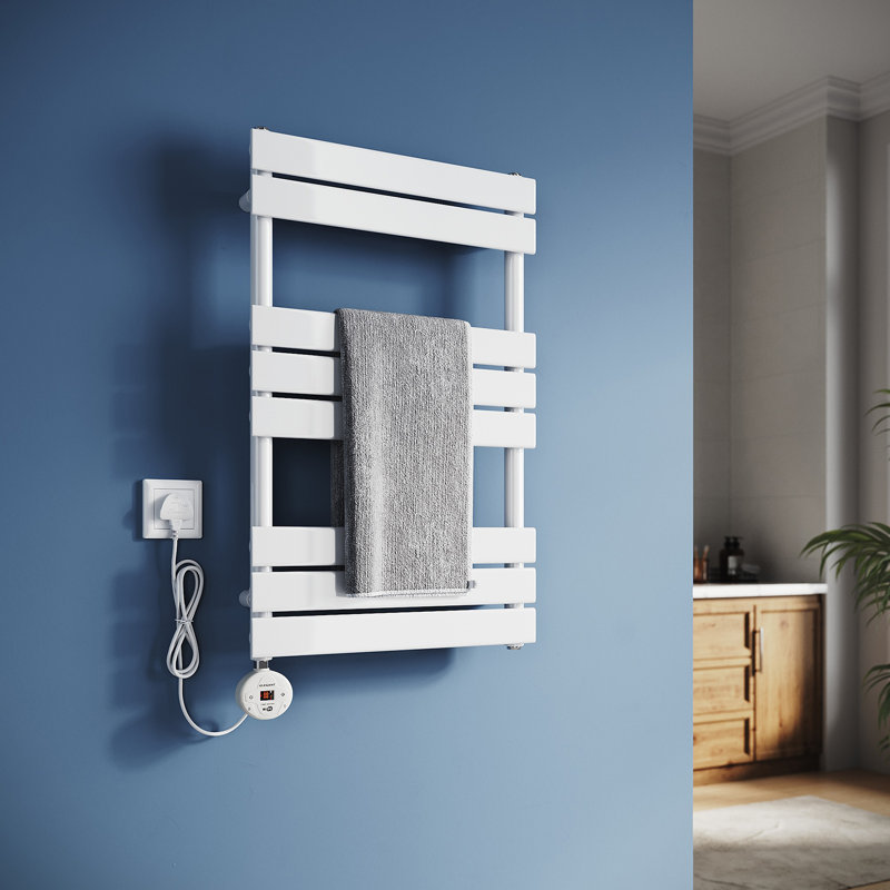 80*50*6.2cm, Smart WiFi-Enabled Heated Towel Rail with Multi-Mode Heating Solution, White