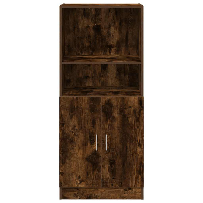 Kitchen Cabinet 57X41.5X131.5 Cm Engineered Wood, Smoked Oak