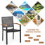 Chaise d'extérieur empilable en rotin Salas