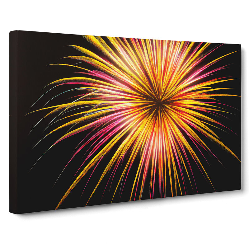 Revolutionary Fireworks - Wrapped Canvas, 35cm H x 50cm W x 3cm D