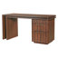 Bureau de direction rotatif en L 90 po avec 3 tiroirs Reverie-127343415