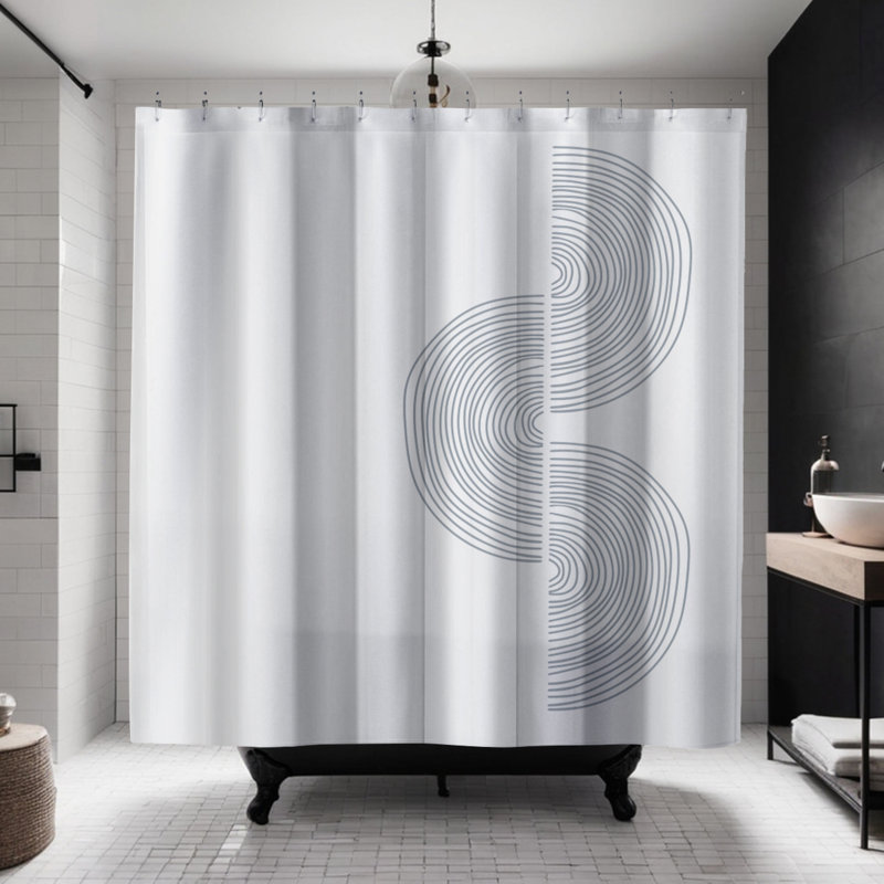 Rideau de douche Coco, Gris
