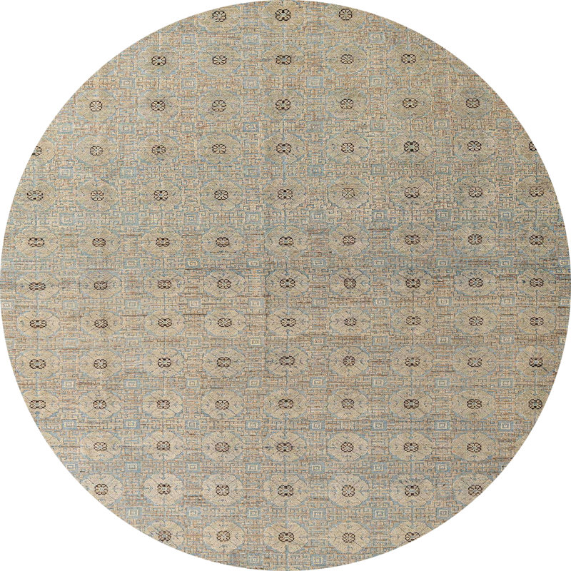 Abstract Indoor Rug, Round 3'