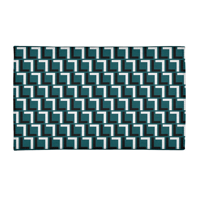 Geometric Indoor Rug, Rectangle 3' x 5'