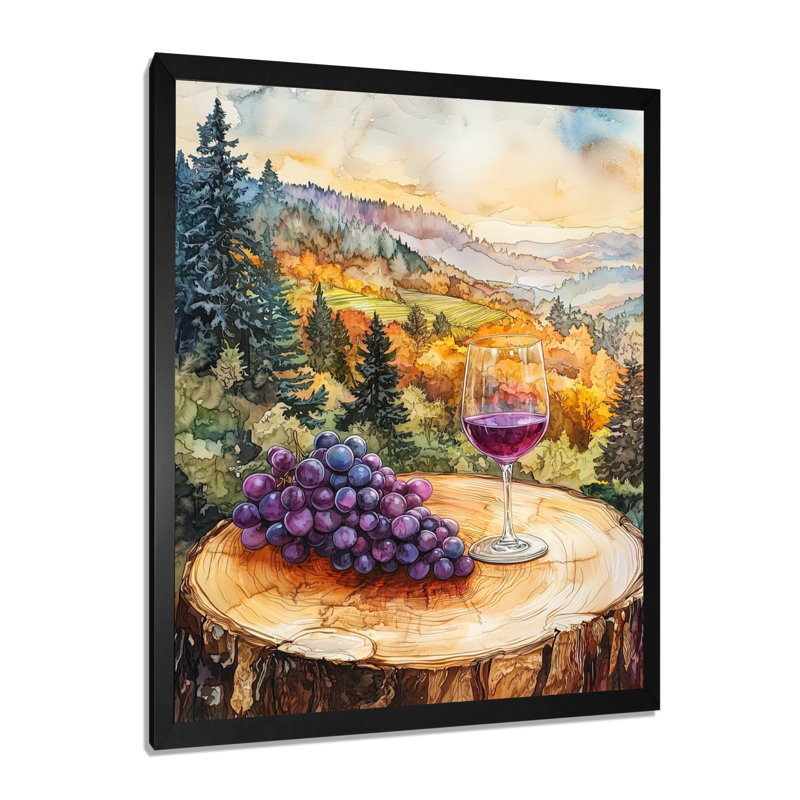 Naccarato IV - Paysages, art mural, Noir, H 20 po x l 12 po, Picture Framed