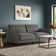 Perdue 81.5" Velvet Square Arm Convertible Sofa