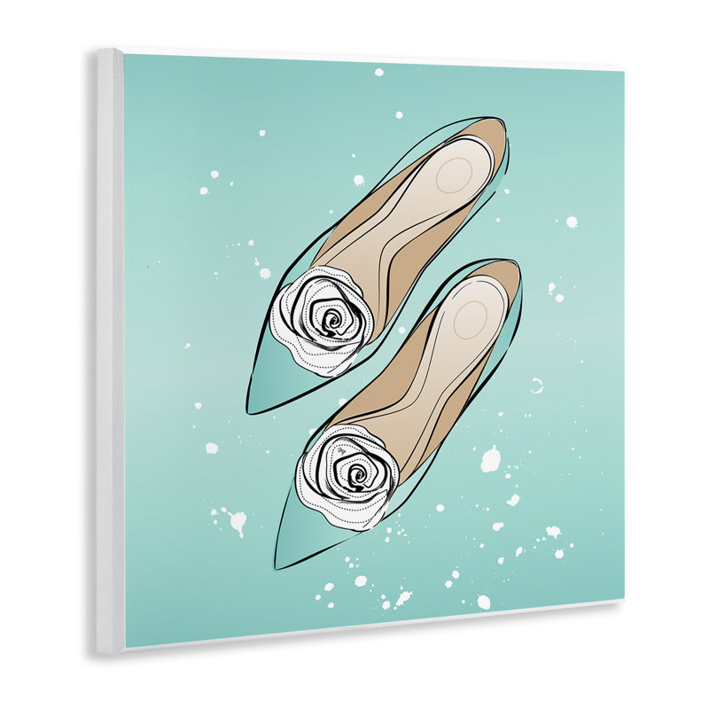 "Blue Shoes with Flowers" par Martina Pavlova