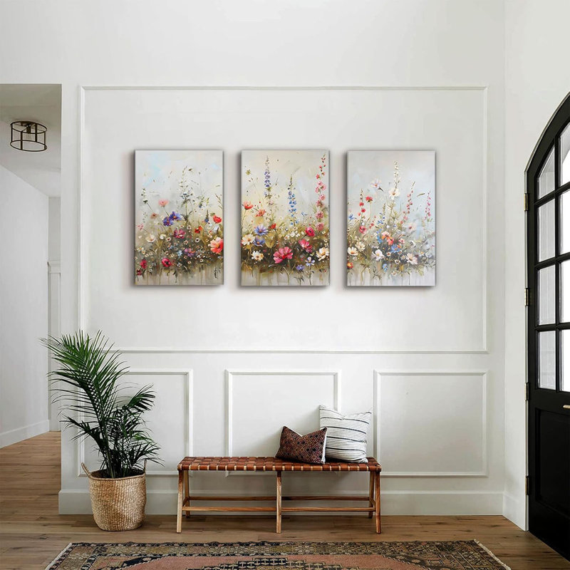 3 Piece Wrapped Canvas Print, 60 cm H x 40 cm W