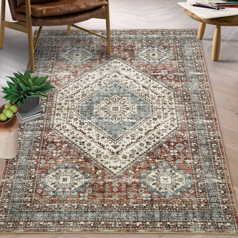 Caong Rectangle Oriental Area Rug, Rectangle 80 x 150cm