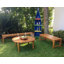 Santa Monica Outdoor Teak Dining Bench-1830693720