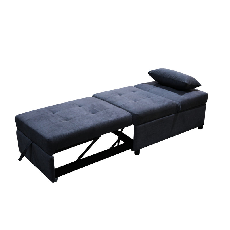 Lit pliant gris foncé - multifonctionnel pour n'importe quelle scène. Facile à utiliser et à utiliser. Ergonomique, stable et fiable. Utilisé comme table à thé, fauteuil, lit simple. Matériaux appliqués. 264 lb