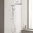 10" Rain Shower Head & Handheld System - Wall Mounted, Metal, Finish, 3 Spray Patterns, Adjustable Height, To Corrosion And Cracking Assembly Mount, Slide Bar, Finish
