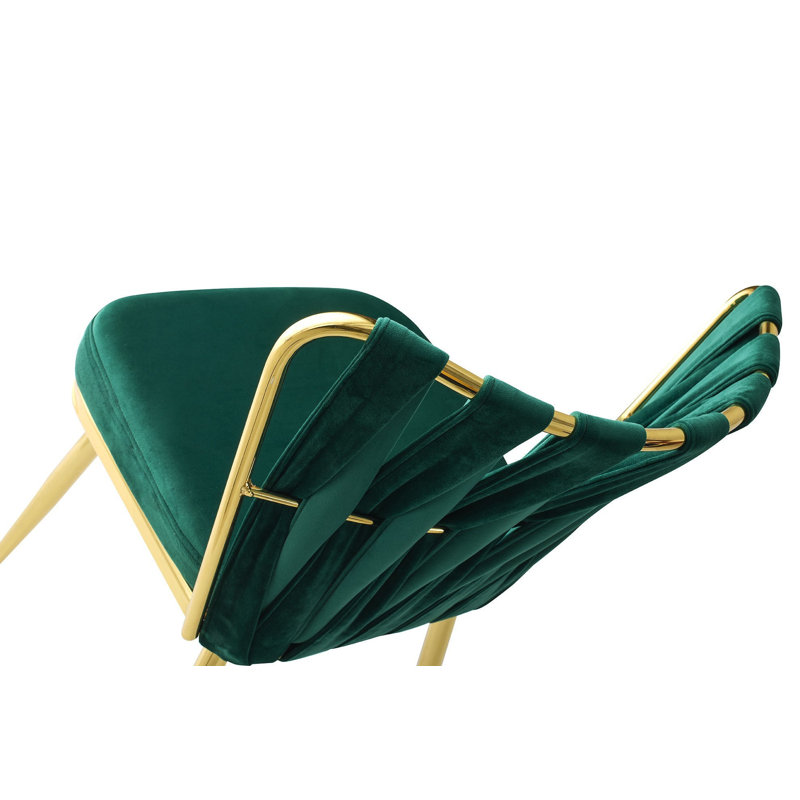 Aschwin Upholstered Windsor Back Armchair, Gold Green