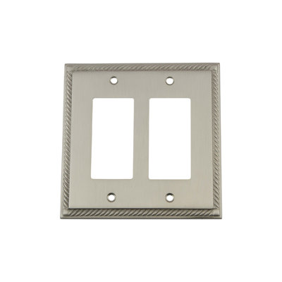 Rope 2-Gang Rocker Wall Plate