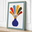 Geometric Vase Burst Mid-Century - Wrapped Canvas-1773894866-1773894878
