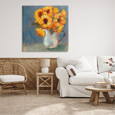 Vase Sunflower par Sue Schlabach - Peinture