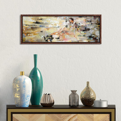 Imagination 1 Piece Floater Frame Panoramic Painting on Canvas