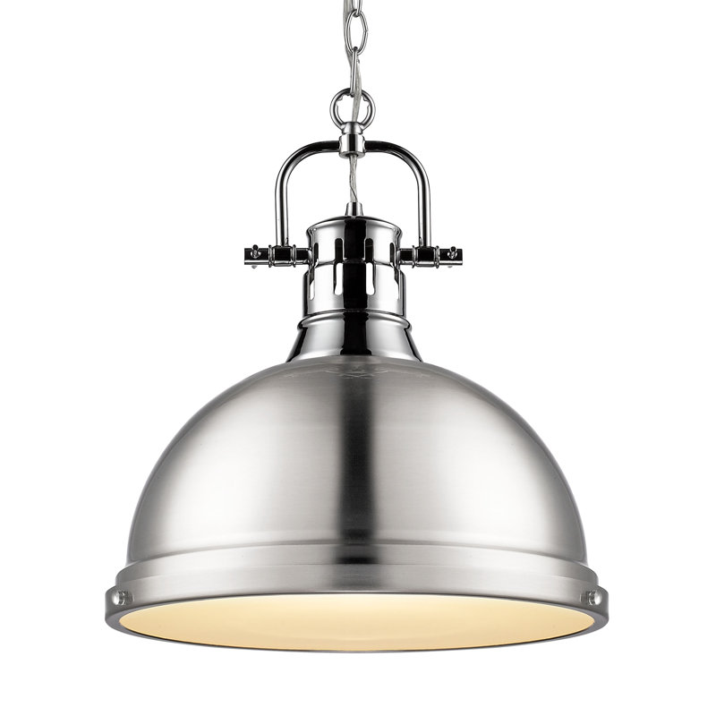 Alethia 1 - Light Pendant, Pewter, Chrome