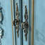 Console bleue en bois massif