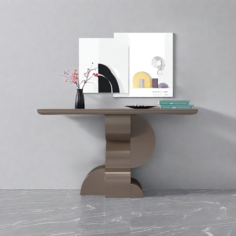 Console Modern Minimalist Art Design, H 35,43 po x l 55,12 po x P 15,75 po, Brun