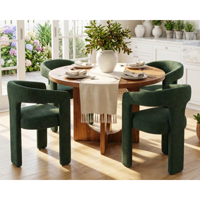 Chaises de salle à manger rembourrées modernes pour la cuisine (ensemble de 2)