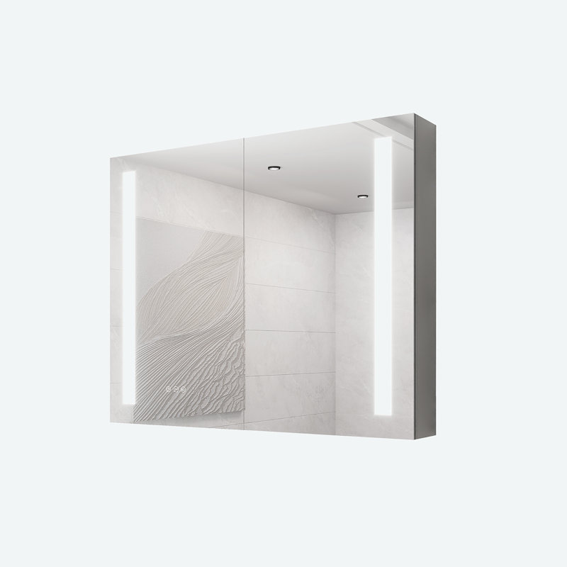 Armoire à pharmacie 36 W 36 H avec miroir 3 tablettes