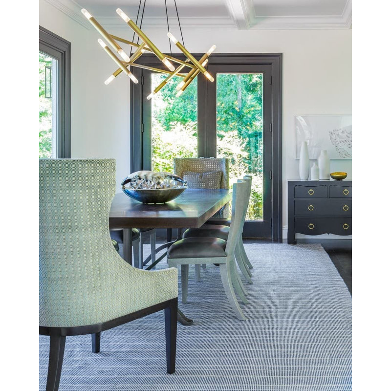 Samson Navy Handwoven Indoor/Outdoor Rug, Rectangle 3' x 5'