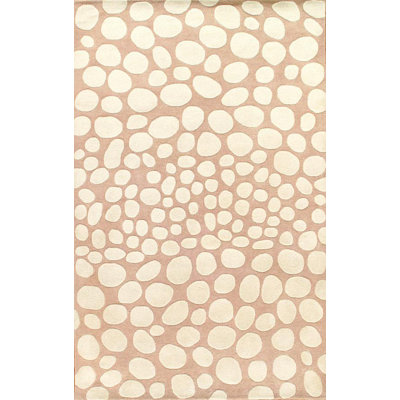 Modern Wool Geometric Area Rug in Beige