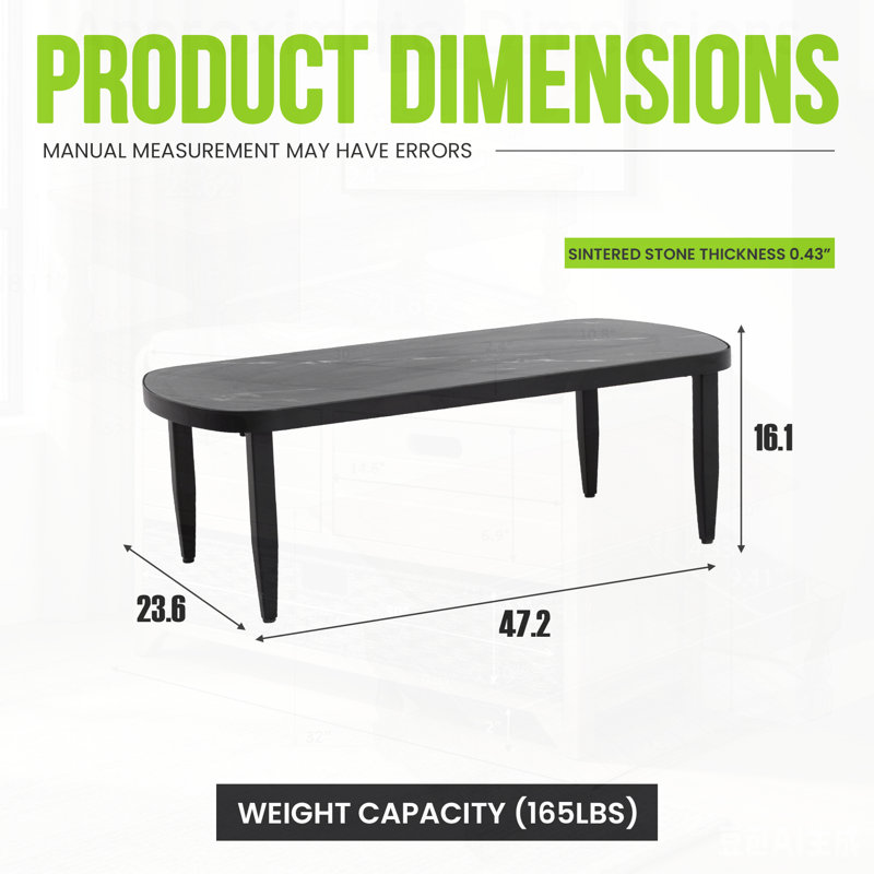 Table basse moderne d'extérieur Elegance Arc
