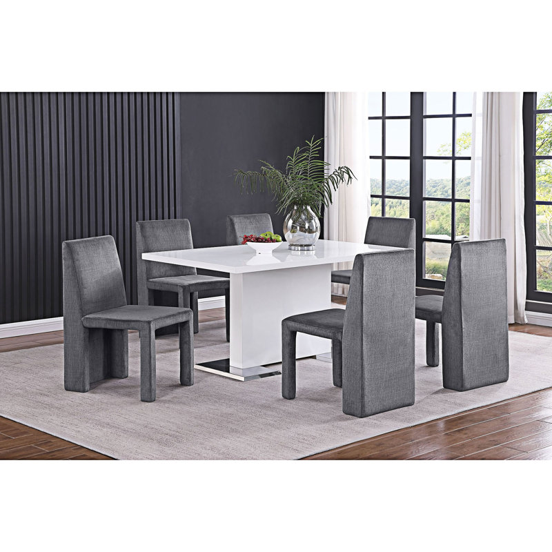 Chaise d'appoint rembourrée (ensemble de 2)
