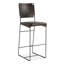 Melbourne 18" Buffalo Leather And Iron Bar Chair Black-927633231-913291999