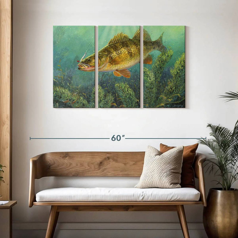 Brampt Perch Fish, 28" H x 45" W