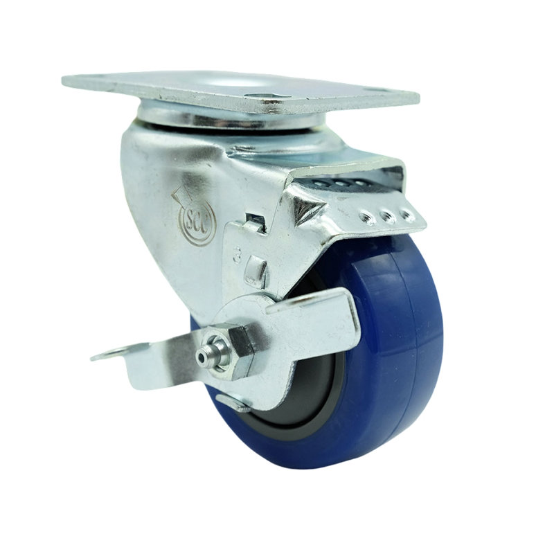 Polyurethane Caster, Blue