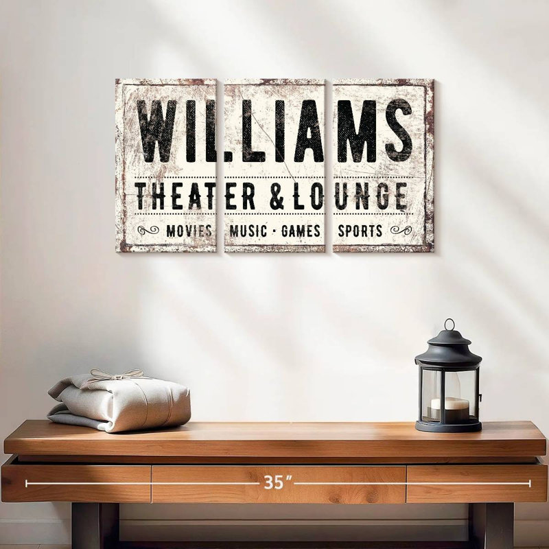 Impression sur toile de Williams, H 12 po x l 26 po x P 1 po