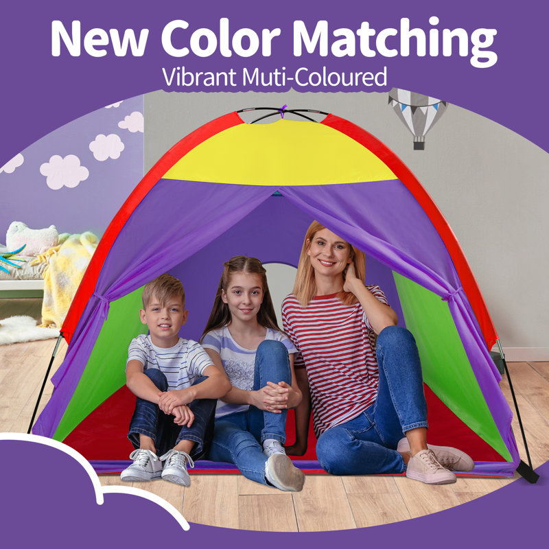 Rainbow Kids Pop-Up Play Tent 48"x48"x42"