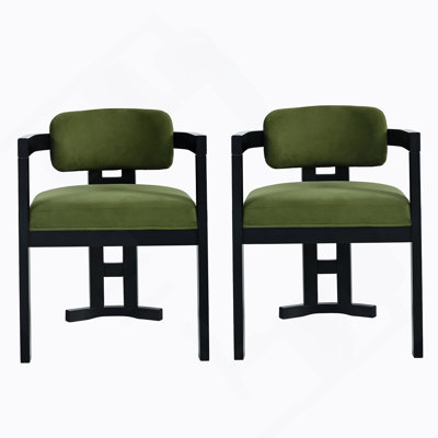 Ensemble de chaises de salle à manger rembourrées en bois durable pour espaces élégants