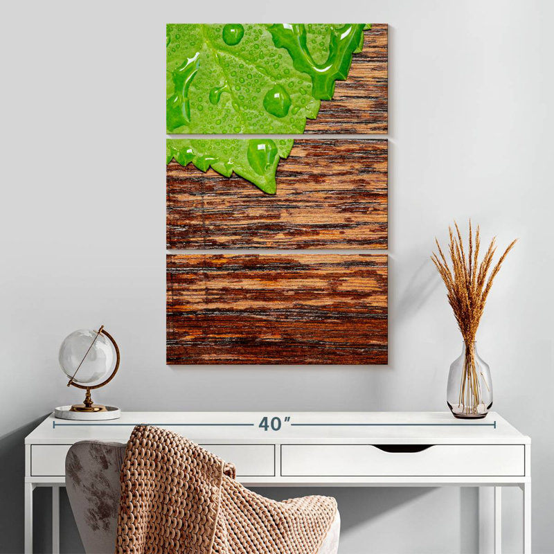 Harnek Dewy Hydrangea Leaf, 32" H x 20" W