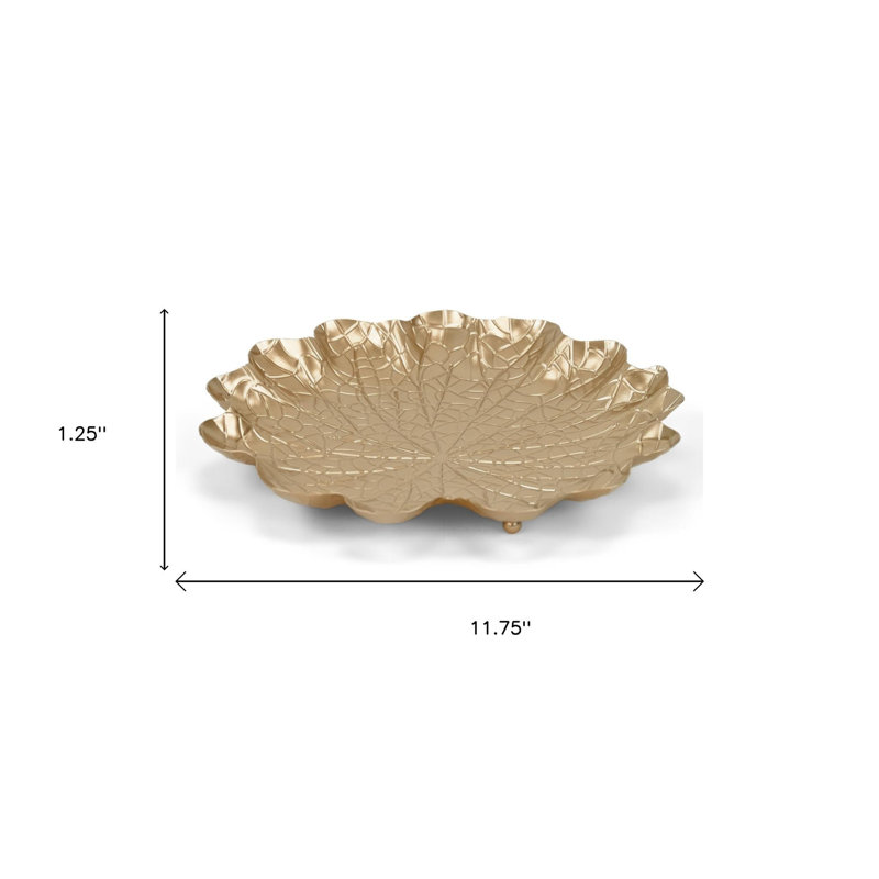 Plateau pour meuble-lavabo en métal doré 12 po