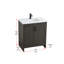Meuble-lavabo simple 30 po Ahner-622525593