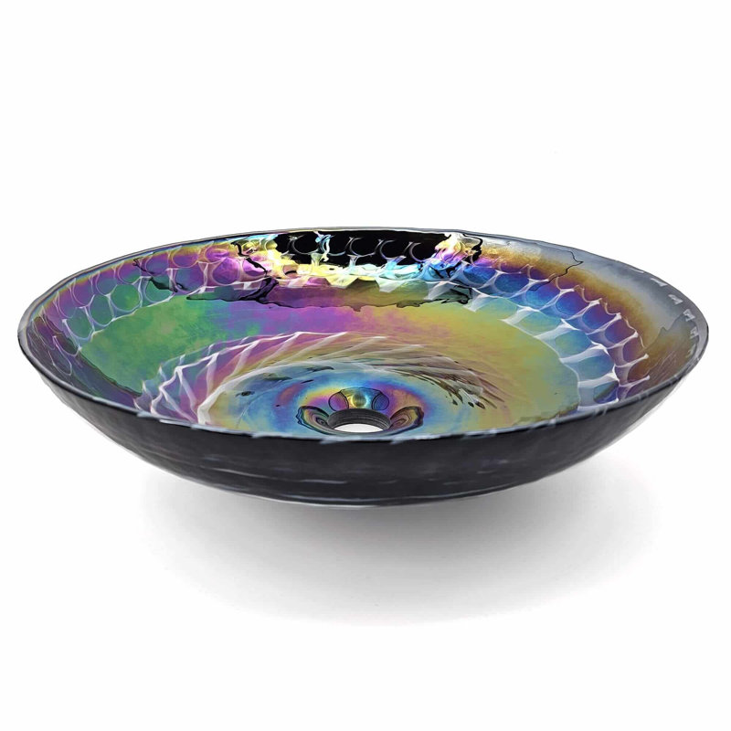 Murano 16.12'' L Bathroom Sink, Cosmic Black