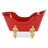 Eirlys 10" Christmas Mini Bathtub Decor - Red