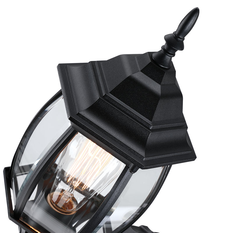 Belle applique murale d'extérieur 1 lumière Deshanti , Noir mat