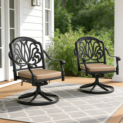 Ensemble de 2 chaises de patio pour l'extérieur