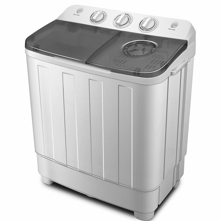 Panda 1.5 Cubic Feet cu. ft. High Efficiency Portable Dryer in White with  Child Safety Lock