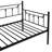 Modern Daybed With Trundle - Black Color Scheme, Metal Structure For Durability, Space Saving Furniture Piece, Quiet And Stable Sleeping Spot, Easy Assembly Directions, No Box Spring Needed, 250/350