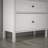 Rowson Elegant Dresser with Metal Handle, Wooden & White Finish, 60.6 x 36.2 x 15.7 inches | 100% Chipboard with MDF Frame, Thickness: 0.7 inches | Stylish Storage Solution for Bedroom & Living Room, Durable & Modern Design