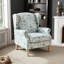 Fauteuil à oreilles moderne l 28 po confortable Lathbury pour le bureau de la chambre à coucher-131236774