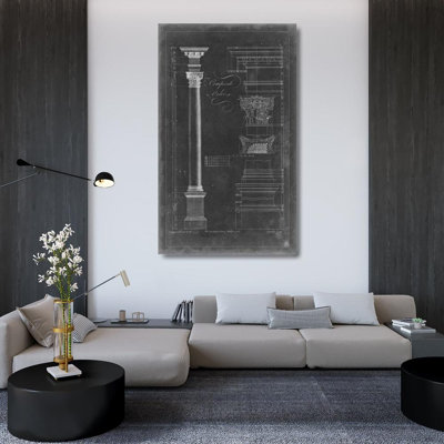 Astoria Grand Chippendale, Thomas Gallery Wrapped Canvas Art Titled: Composite Order Blueprint