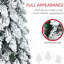 Arbre de 4 pi avec 225 branches et ornement de Noël artificiel 4 pi avec 100 branches